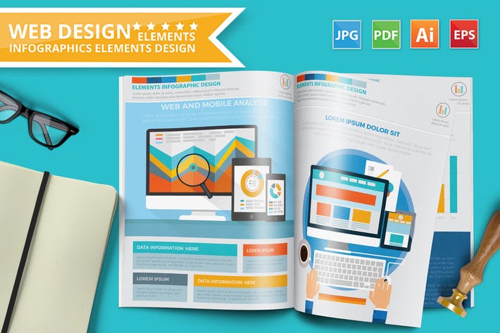 Web design infographic Design