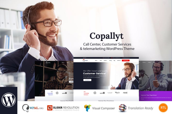Copallyt - Call Center & Telemarketing WordPress T