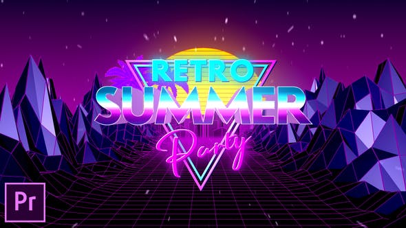 Retro Summer Party Opener - Premiere Pro