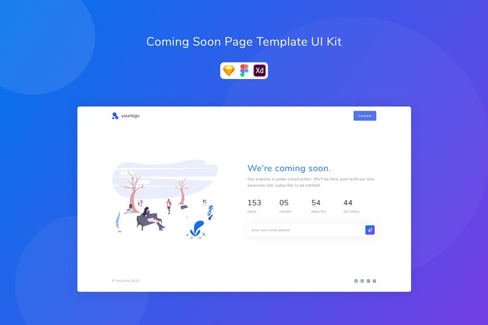 Coming Soon Page Template UI Kit
