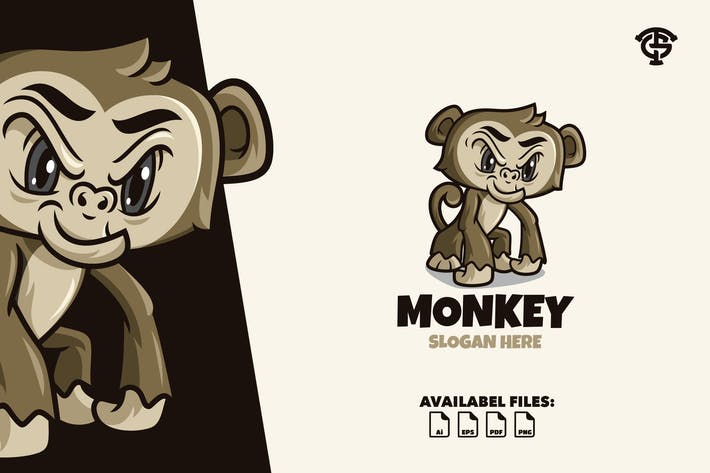 Monkey - Logo Mascot