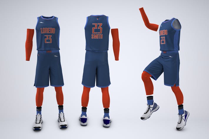 Basketball Team Uniform Mock-Up
