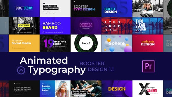 Creative Animated Typography - For Premiere Pro