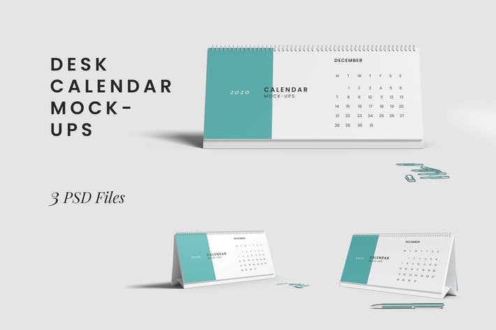 Desk Calendar Mockups