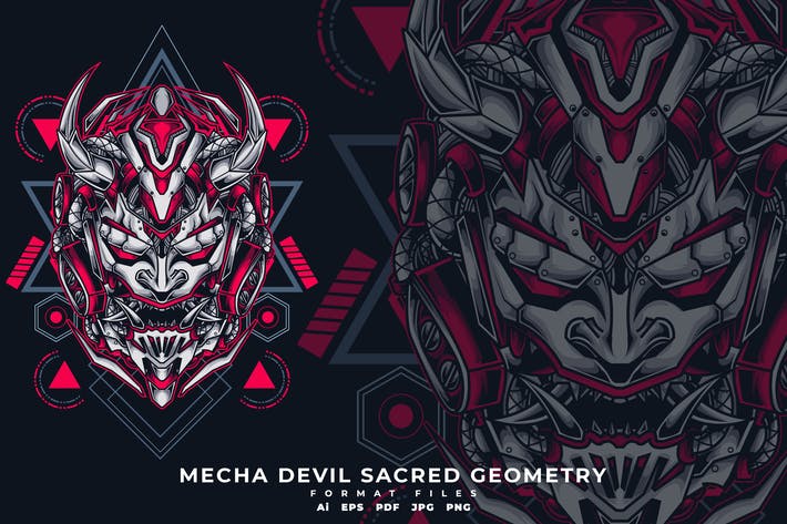 Mecha Devil Sacred Geometry