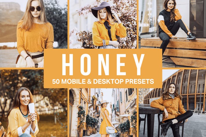 50 Honey Yellow Lightroom Presets and LUTs