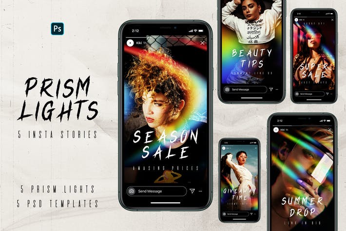 Prism Lights Instagram Stories