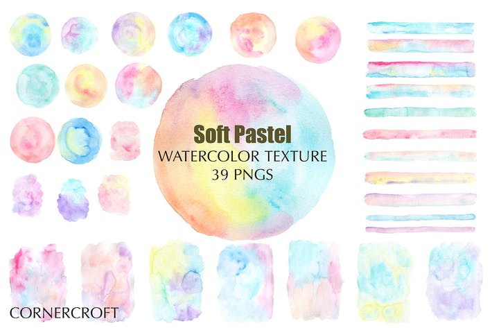 Watercolor Texture Soft Pastel