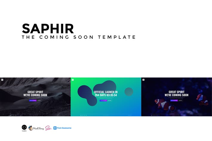 SAPHIR - The Coming Soon Template