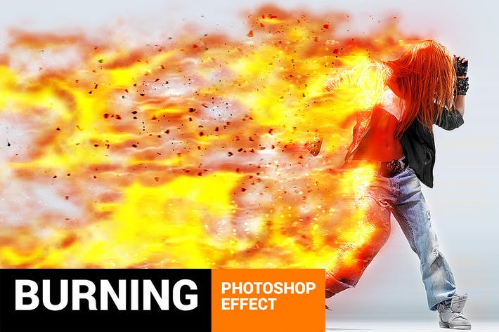 Burnum - Fiery Storm Photoshop Action