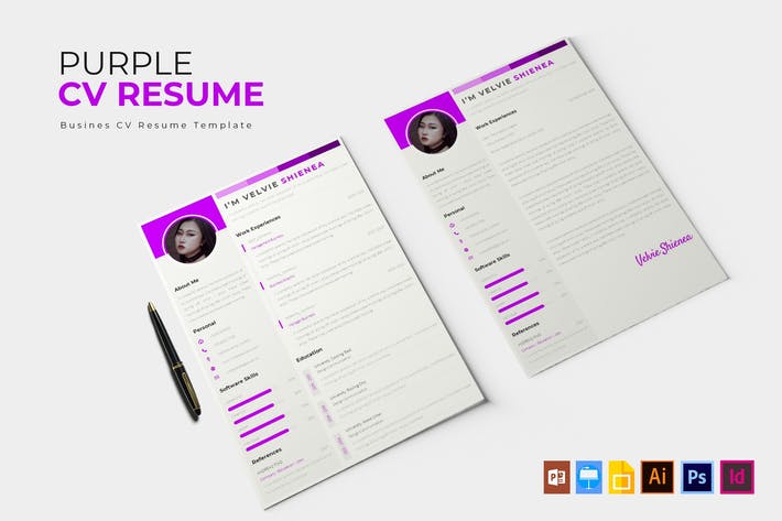 Purple | CV & Resume