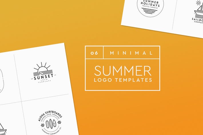 Minimal Summer Logo Templates