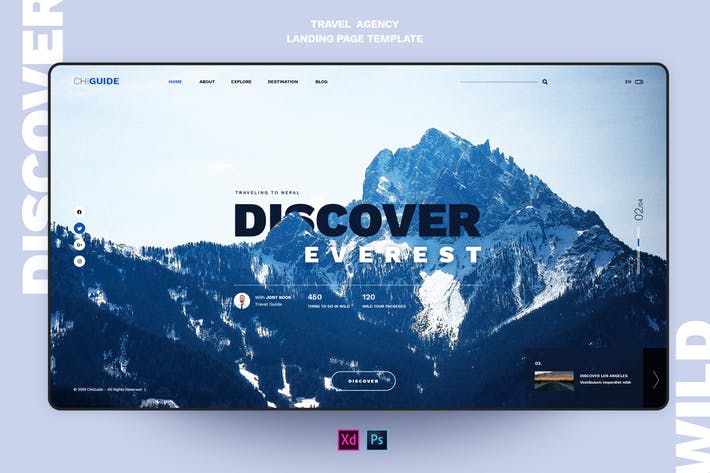 ChiGuide - Travel landing page template