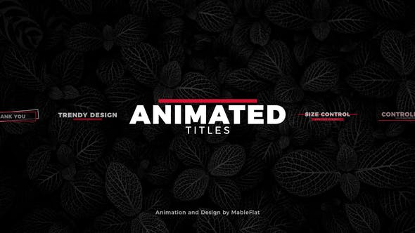 Animated Titles Pack