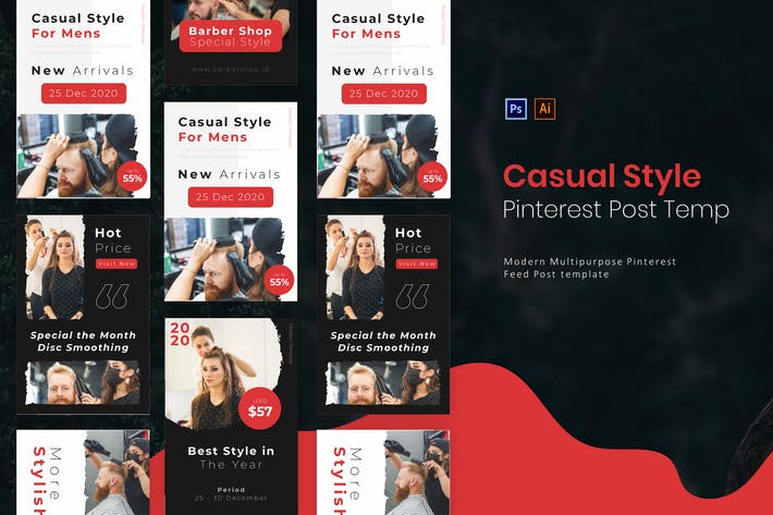 Casual Style | Pinterest Post Template