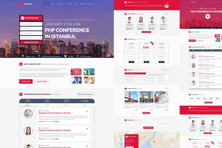 im Event - Event Conference Landing Page