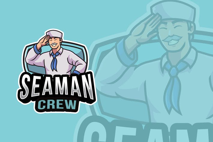 Seaman Crew Logo Template