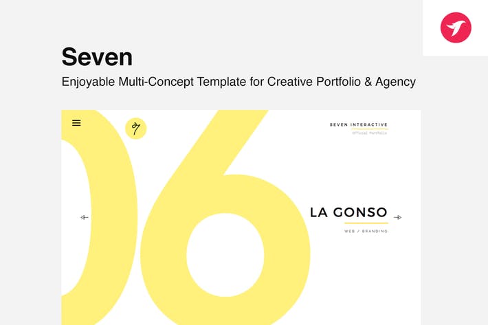 Seven - Portfolio Template for Creatives & Agency