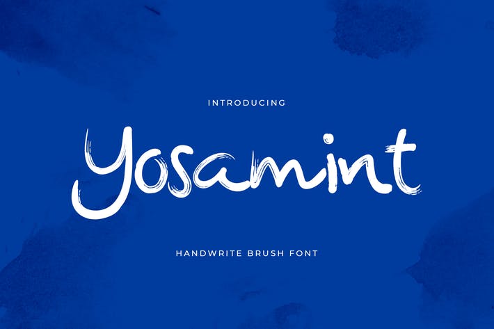 Yosamint Handwritten Brush Font
