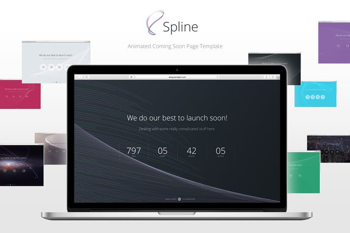 Spline � Animated Coming Soon Page Template