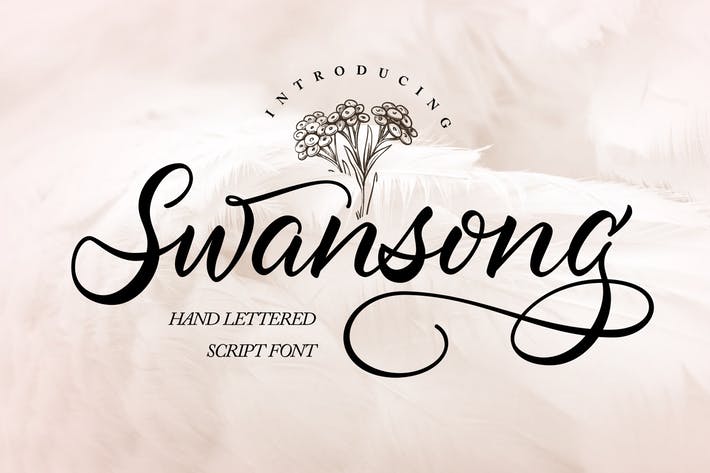 Swansong | Handlettered Script Font