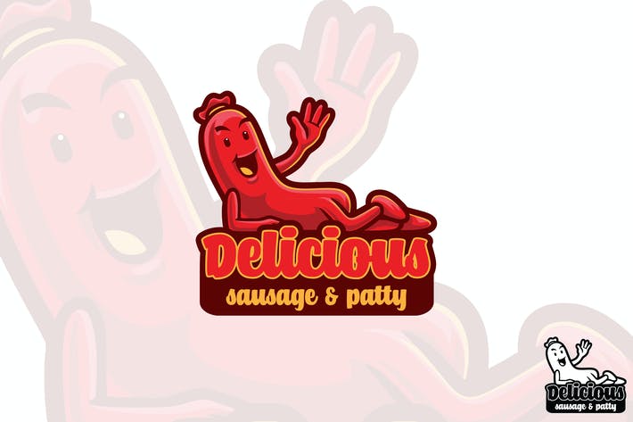 Sausages Vector Logo Mascot