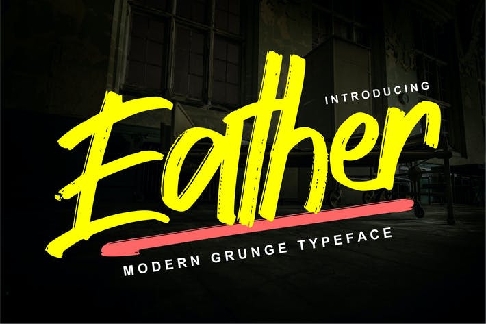 Eather | Modern Grunge Typeface
