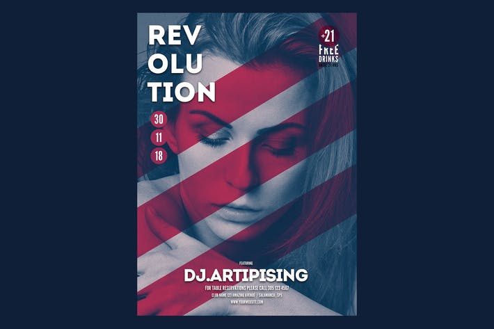 Revolution Music Flyer Poster