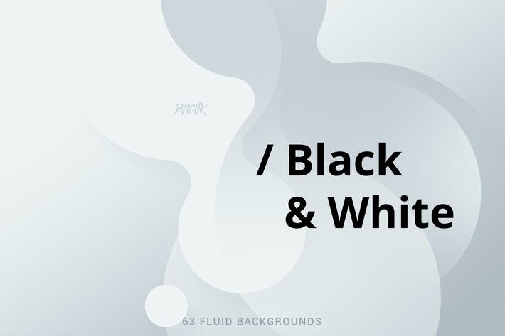 Black & White | Soft Fluid Backgrounds
