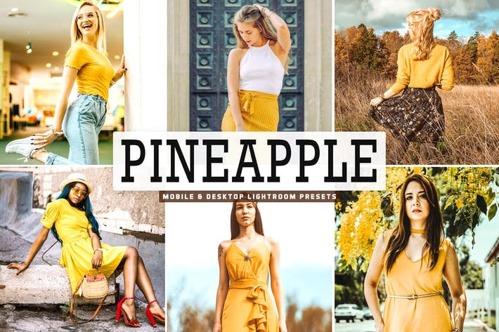 Pineapple Mobile & Desktop Lightroom Presets