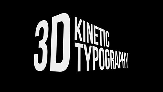 3D Kinetic Typography Titles