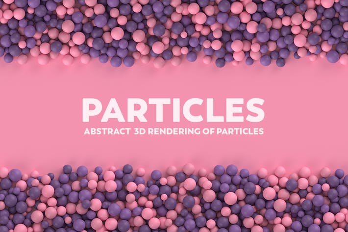 Abstract 3D Rendering Of Particles
