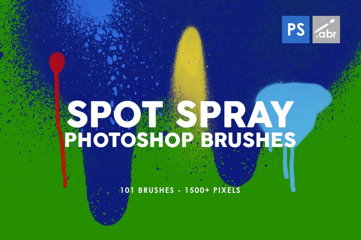 101 Spot&Blob Spray Photoshop Stamp Brushes