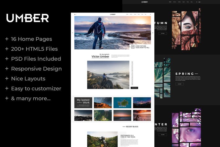 Umber | Photography HTML5 Template