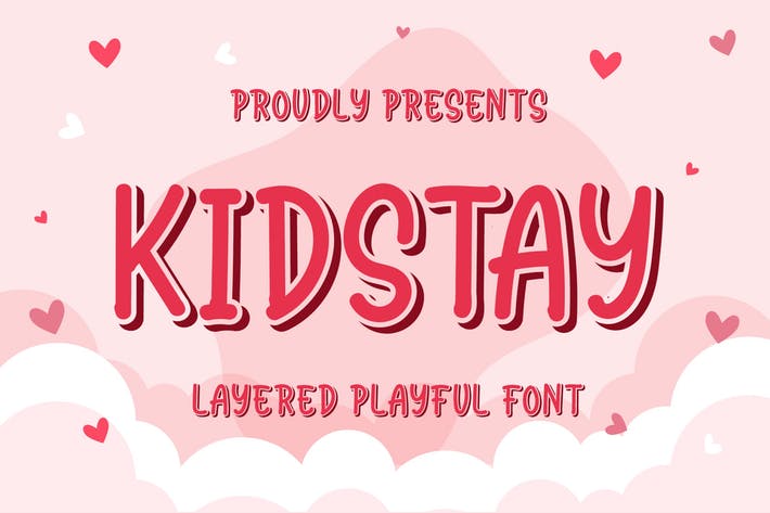 Kidstay - Layered Playful Font