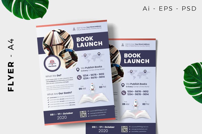 Book Launch Flyer Design