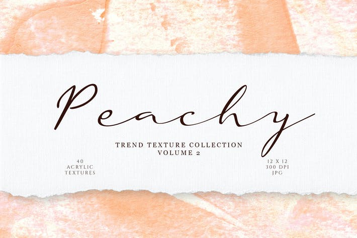 Peach Acrylic Texture Collection