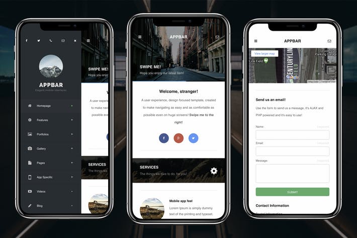 AppBar Mobile | Multi-Purpose Mobile Template