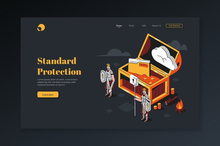 Standard Protection - Isometric Landing Page