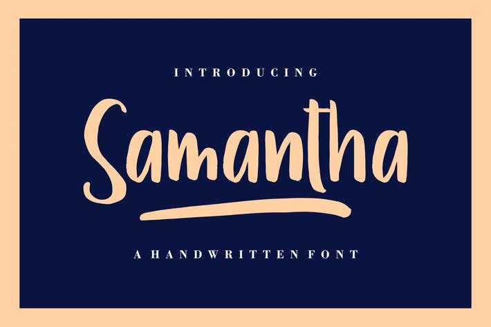 Samantha Script Font - [code RG]