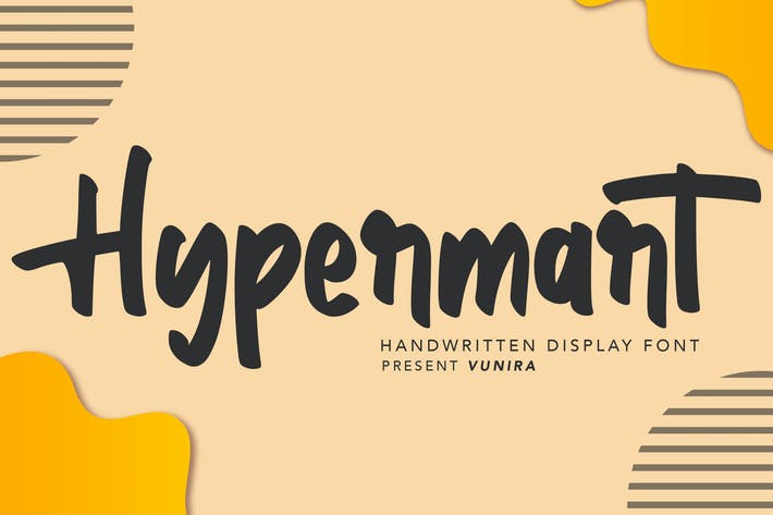 Hypermart | Handwritten Display Font