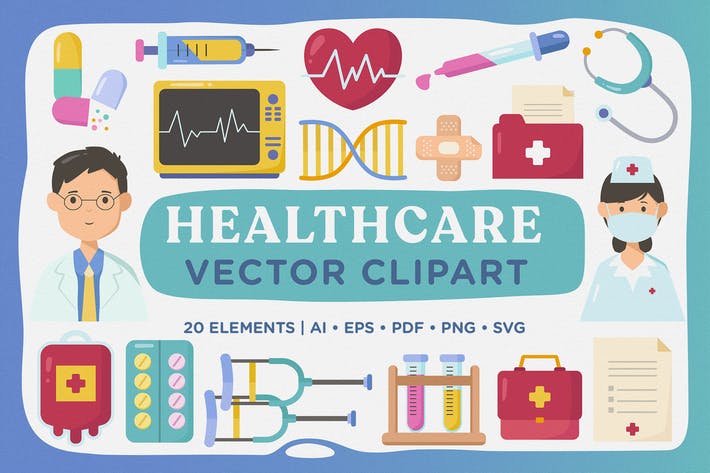 Healthcare & Medical Vector Clipart Pack