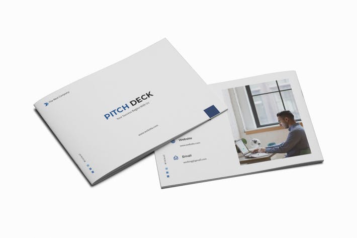 Pitch Deck Business A5 Brochure