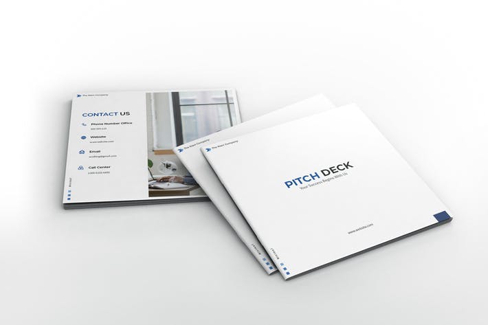 Pitch Deck Business Square Brochure