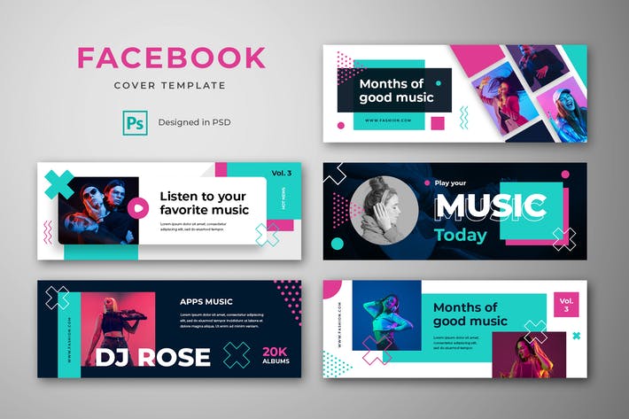 Facebook Cover Template Music