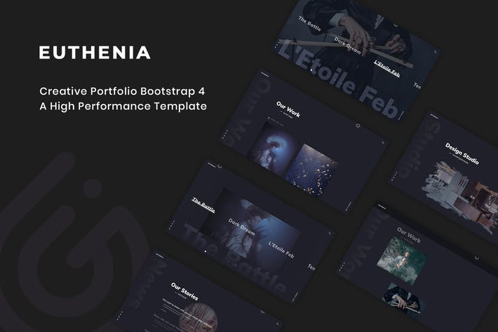 Euthenia - Creative Portfolio Bootstrap 4 Template