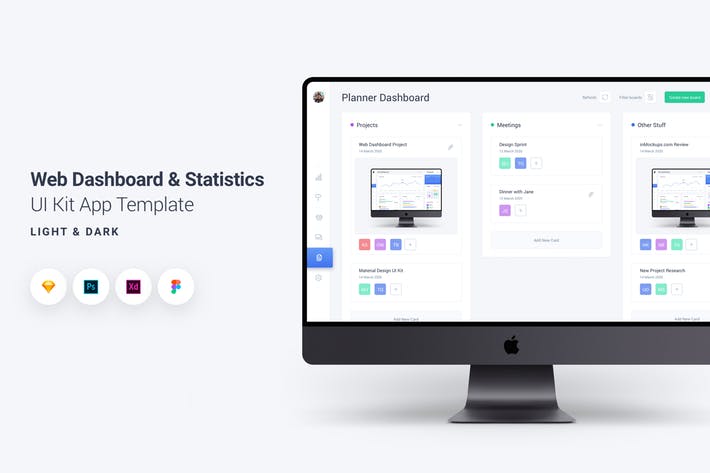 Web Dashboard & Statistics UI Kit App Template 4