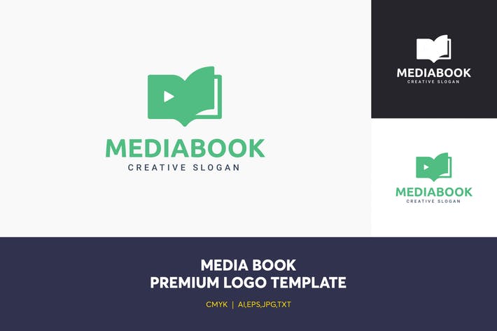 Media Book Logo Template