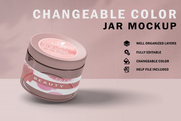Cosmetic Jar Mockup V.1