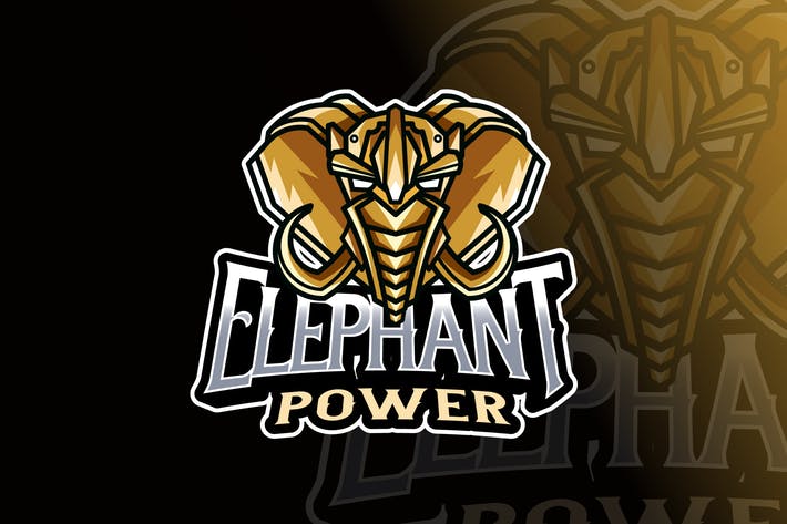 Elephant Robot Logo Template